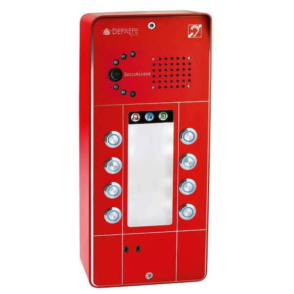 SECURACCESS PMR IP CAM 8BT RED