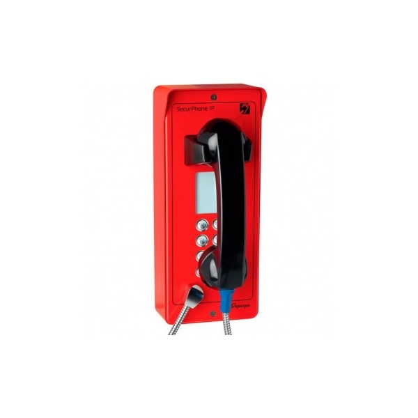 SECURPHONE IP POE CLAVIER ROUGE